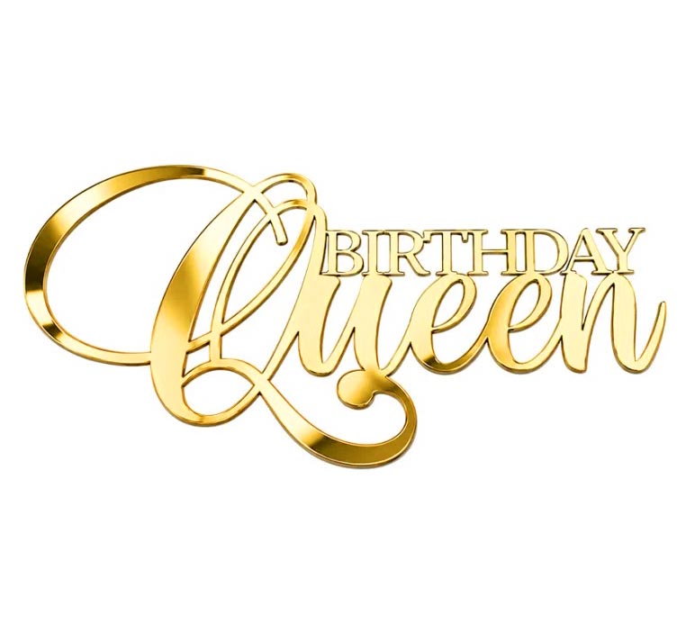 Дзеркальний топер BIRTHDAY QUEEN