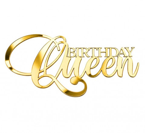 Зеркальный топпер BIRTHDAY QUEEN