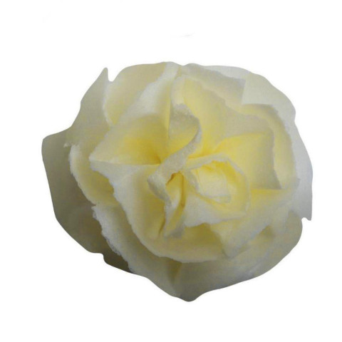 Вафельна квітка Троянда чайна жовта d-7см