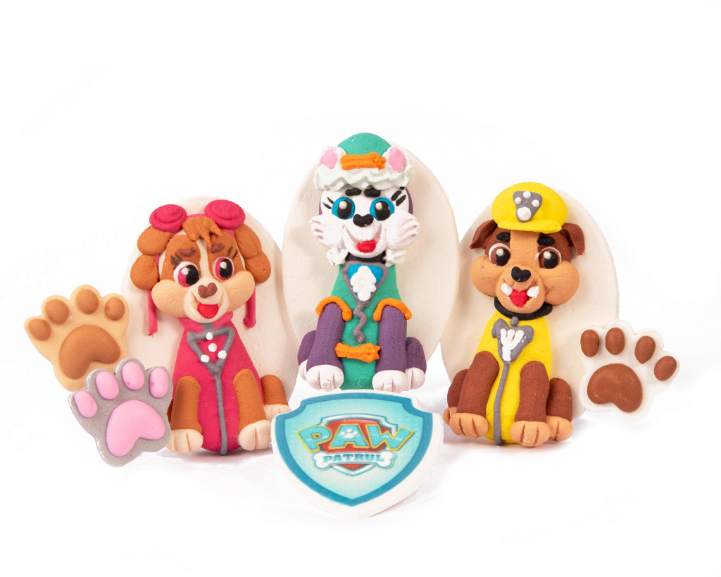 Набор сахарных топперов Щенячий патруль объемные №2