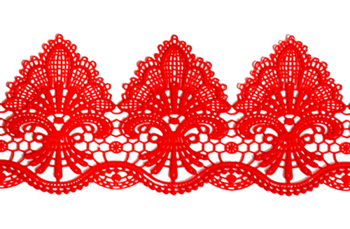 Кружево из айсинга №24 "Красное"