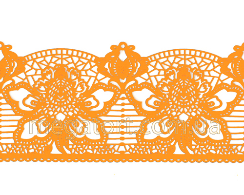 Кружево из айсинга №16 "Оранжевое"