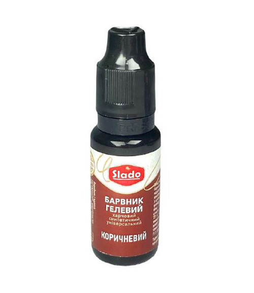 Краситель гелевый Slado Коричневый 20г