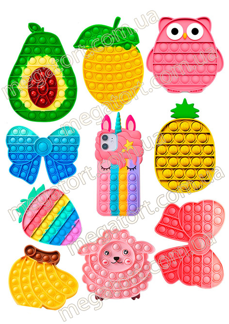 Вафельная картинка Поп-ит №3