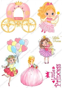 Вафельна картинка для топерів та пряників Для маленької принцеси