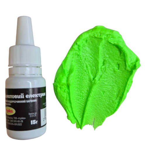 Гелевый краситель Iryska Салатовый электрик 15г
