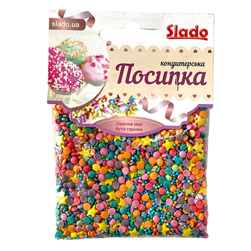 Посыпка фигурная микс перламутровая “Карнавал” 50г