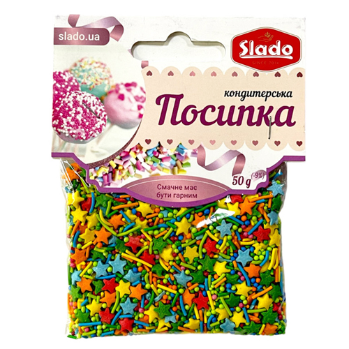 Посыпка фигурная микс “Звездная коллекция” 50г
