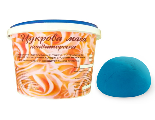 Мастика кондитерская Кодекор синяя (универсальная) 0,5кг