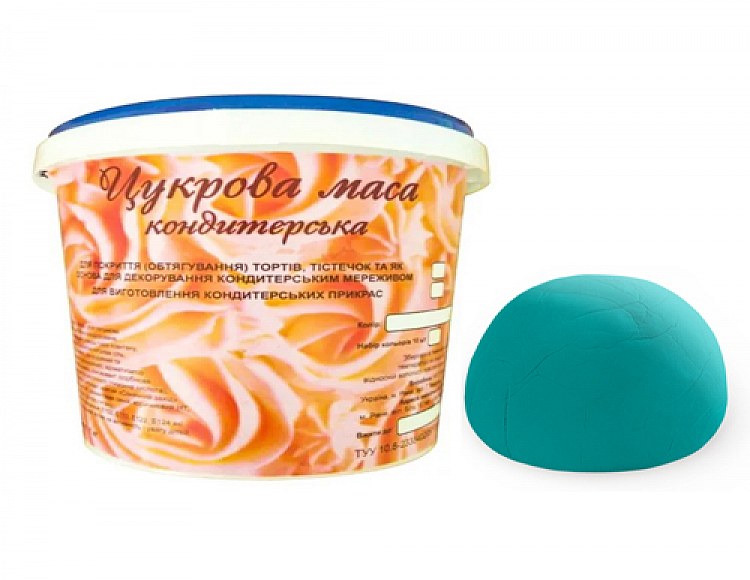 Мастика кондитерская Кодекор бирюза (универсальная) 0,5кг