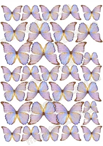 Вафельная картинка "Бабочки №72"