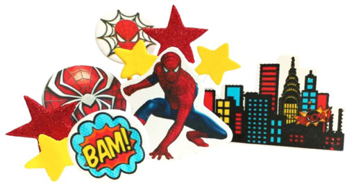 Набор сахарных топперов Человек паук премиум