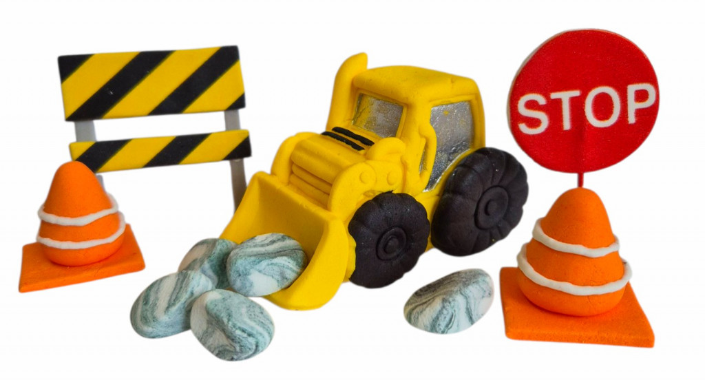 Набор сахарных топперов Экскаватор