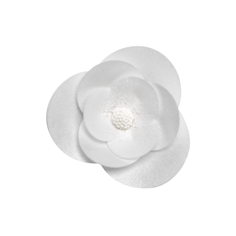 Вафельна квітка Мальва біла d-6см