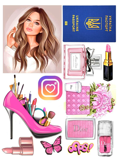 Вафельная картинка Для женщин 16