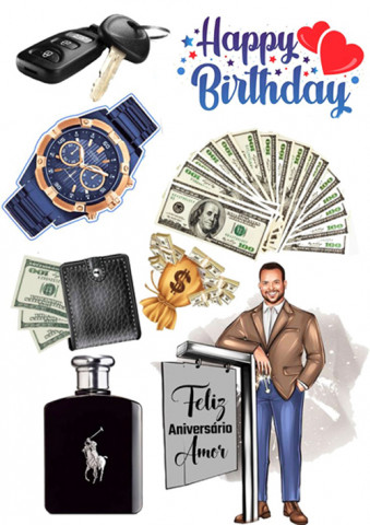 Вафельная картинка "Для мужчин 104"