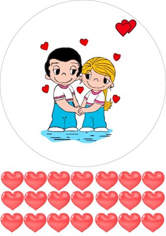 Вафельна картинка "Вафельна картинка LOVE 9"