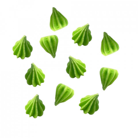 Безе микро сахарные салатовые 25шт