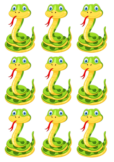 Вафельная картинка для пряников Сказочная змейка