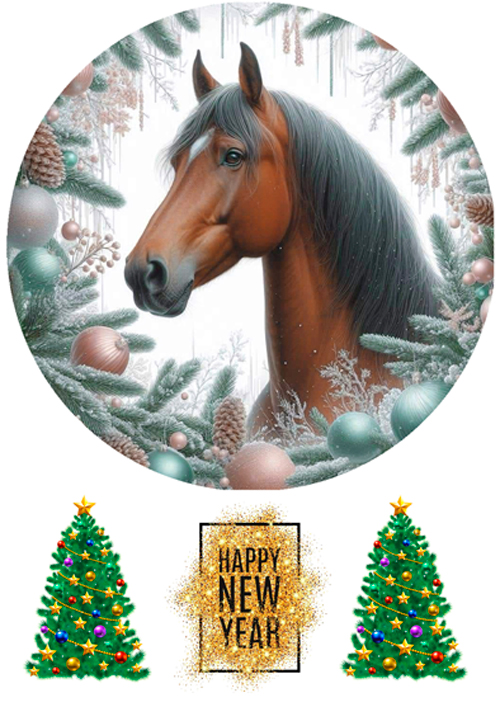 Вафельная картинка Лошадка