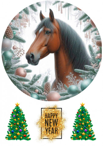 Вафельная картинка Лошадка